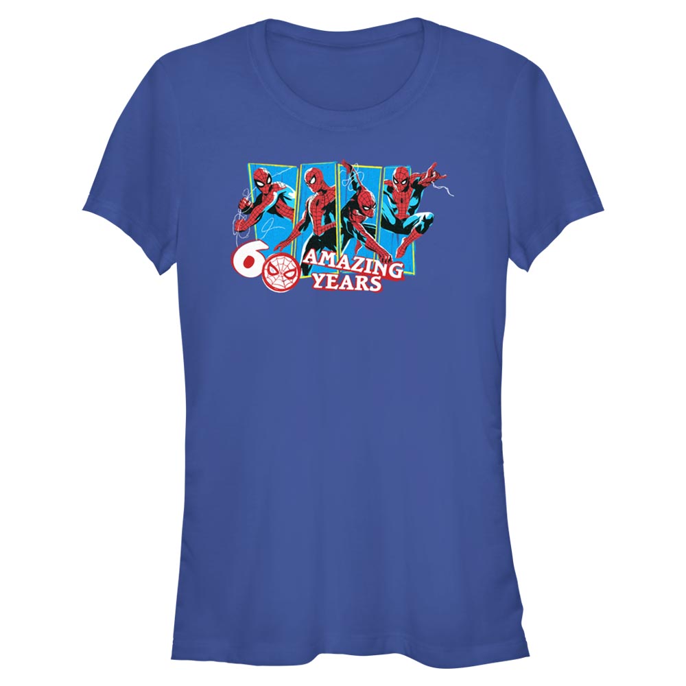 Junior's Marvel Spider-Man Beyond Amazing 60 AMAZING YEARS T-Shirt